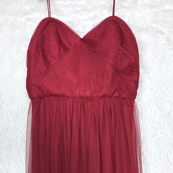 Watters Wtoo Infinity Bobbinet Bridesmaid Dress Claret Red Style 852 Womens 12 - Picture 4 of 11